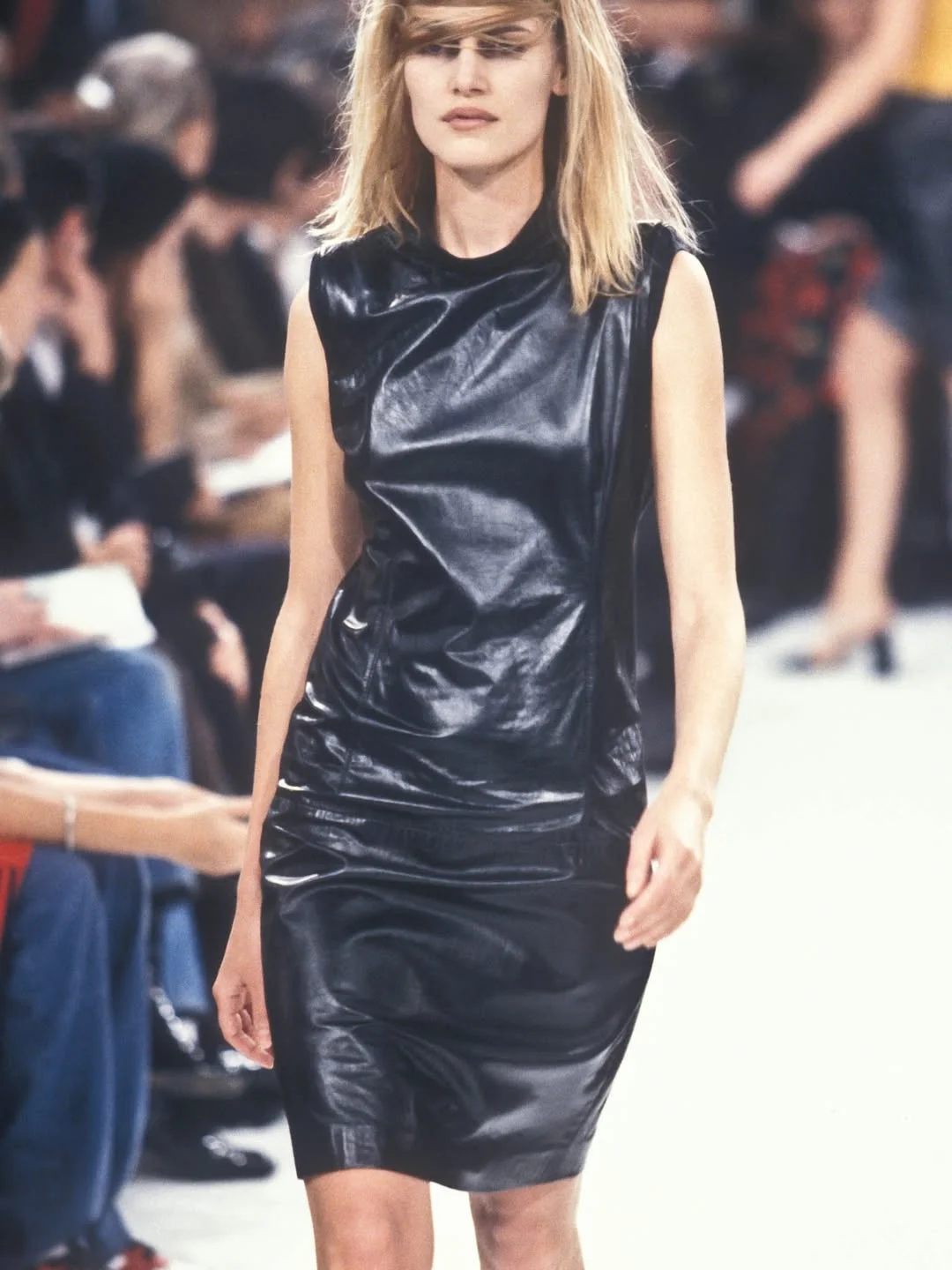 Ann Demeulemeester minimalist spring 1996 dress with exaggerated