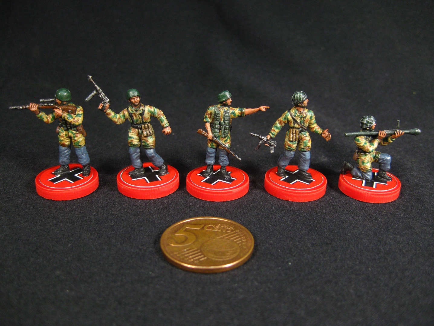 Figurines Soldats Allemands WWII 1/72 - Marque Airfix - Lot De 18 Pièces - Occasion Pour Maquettiste