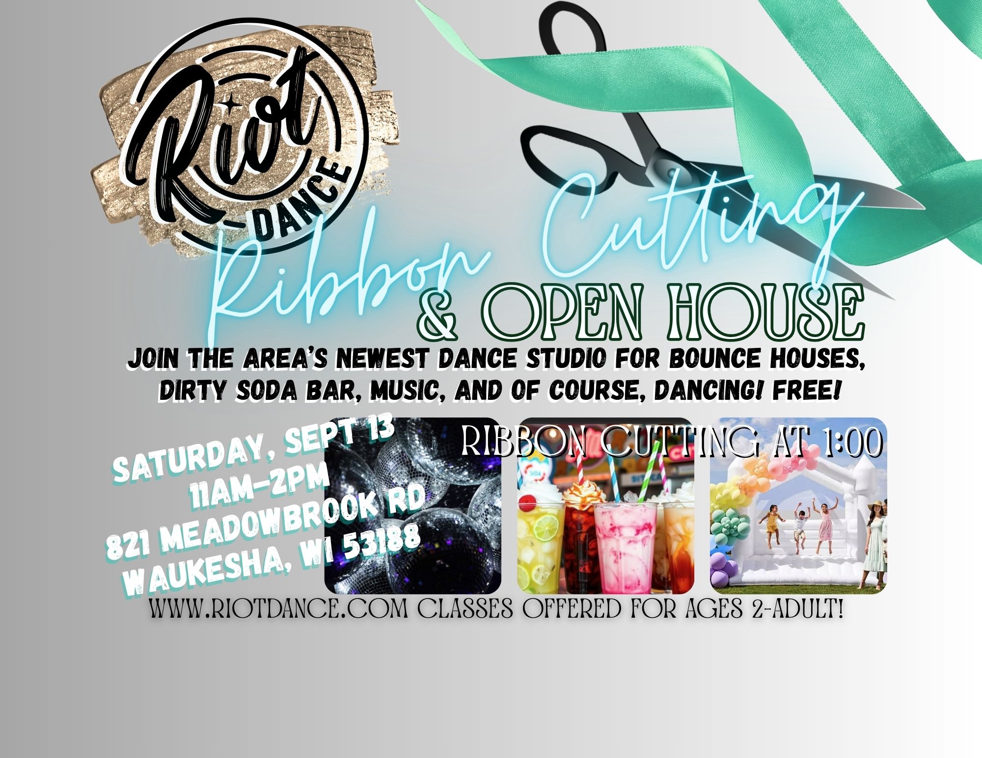 Riot Dance Ribbon Cutting and Open House
