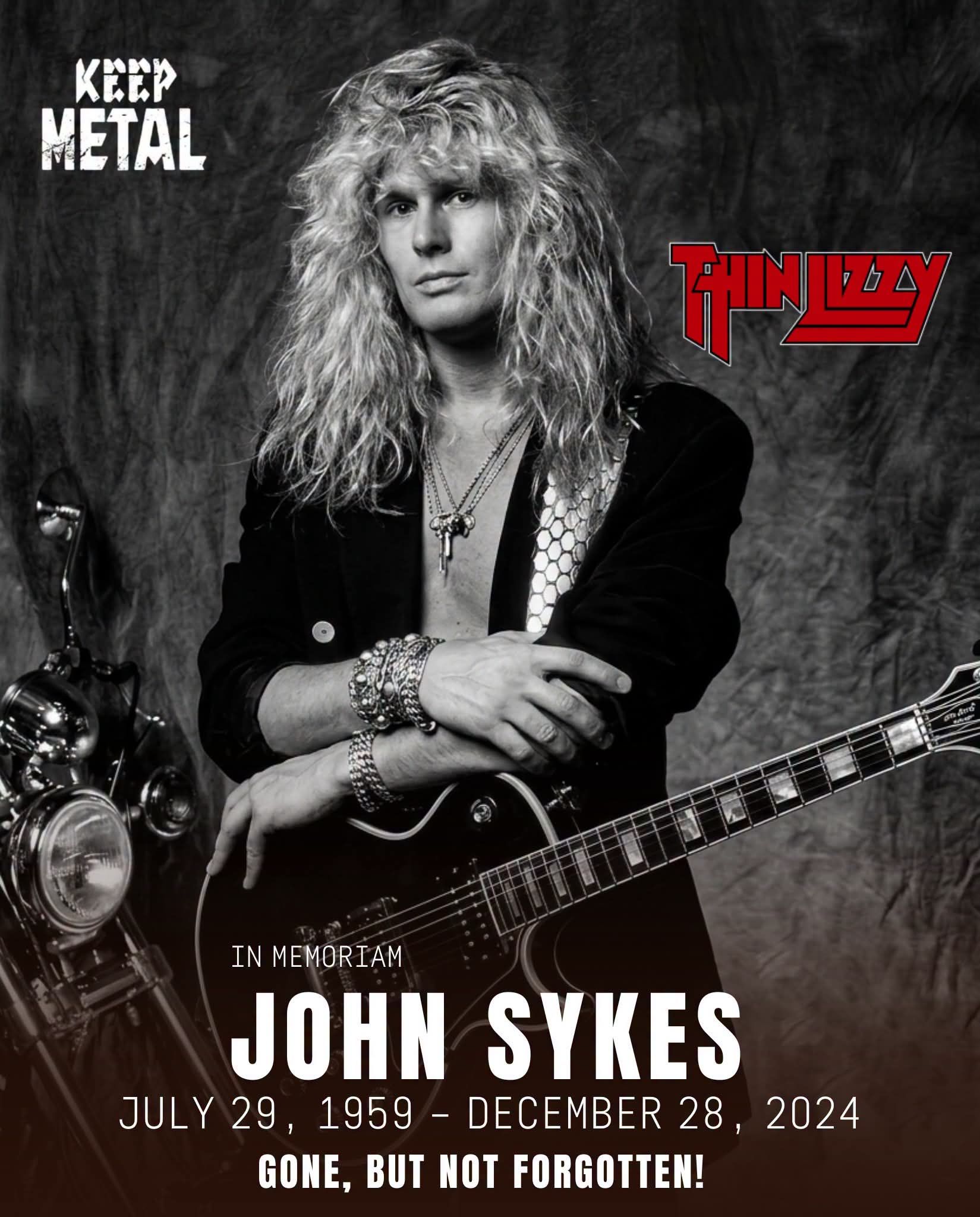 John Sykes, guitarist for Thin Lizzy and Whitesnake, passes away