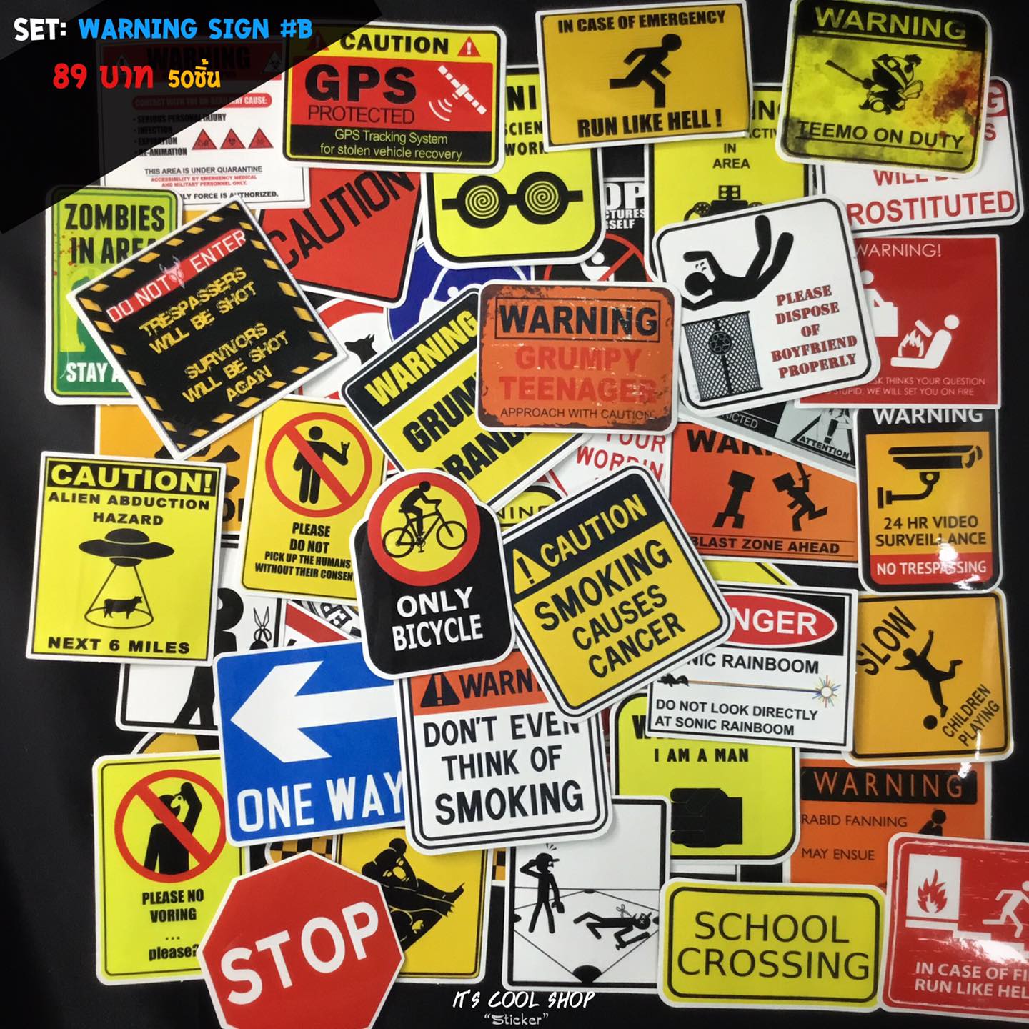 🚸🚸สติ๊กเกอร์ warning sign... - สติ๊กเกอร์ It’s Cool Shop | Facebook