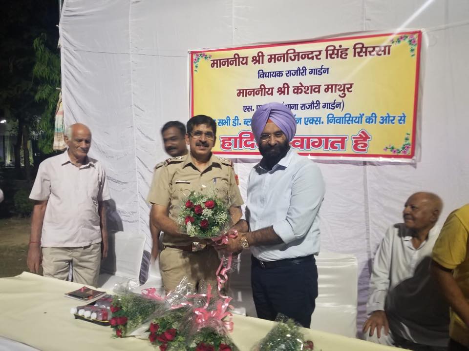 Thanking SHO Keshav Mathur Ji and... - Manjinder Singh Sirsa