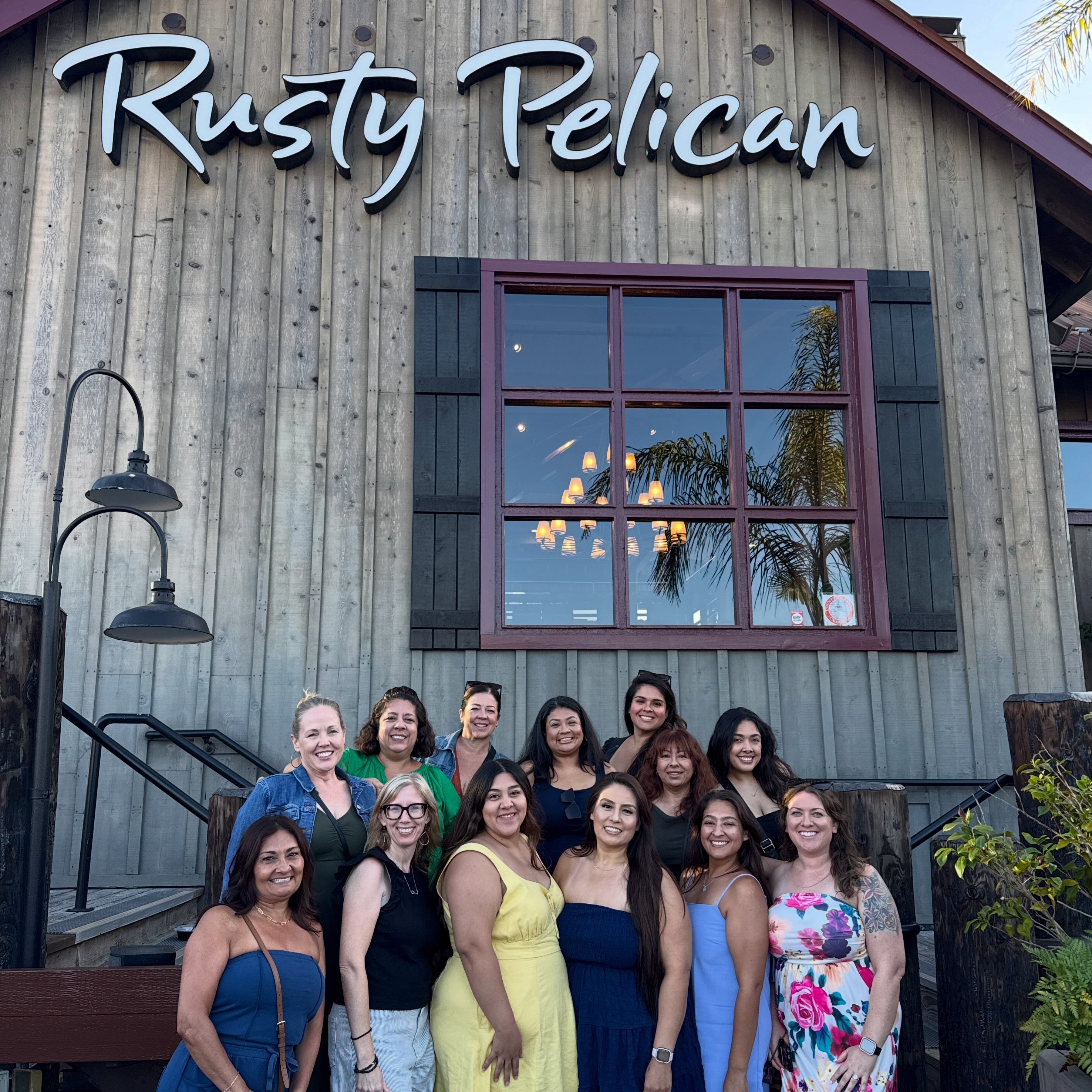 Paulson Orthodontics team dinner at Rusty Pelican