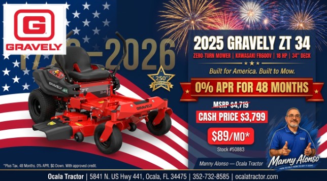 2025 Gravely ZT 34 Big Performance. Small Payment. The 2025