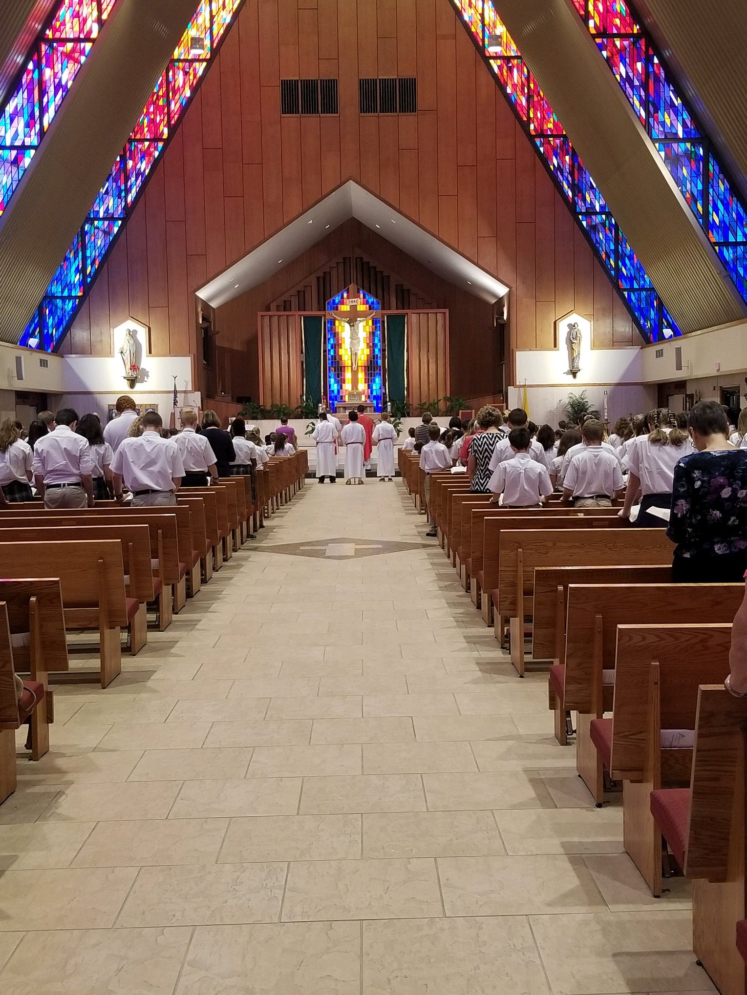 We celebrated our first Mass of the... - Holy Cross Academy