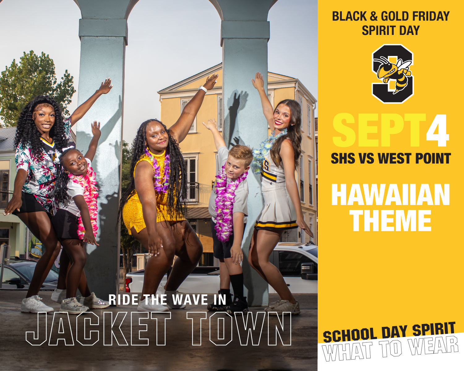 wear gold dress up day for school Starkville's Hawaiian-themed Friday spirit home opener against West Point ruched bodice