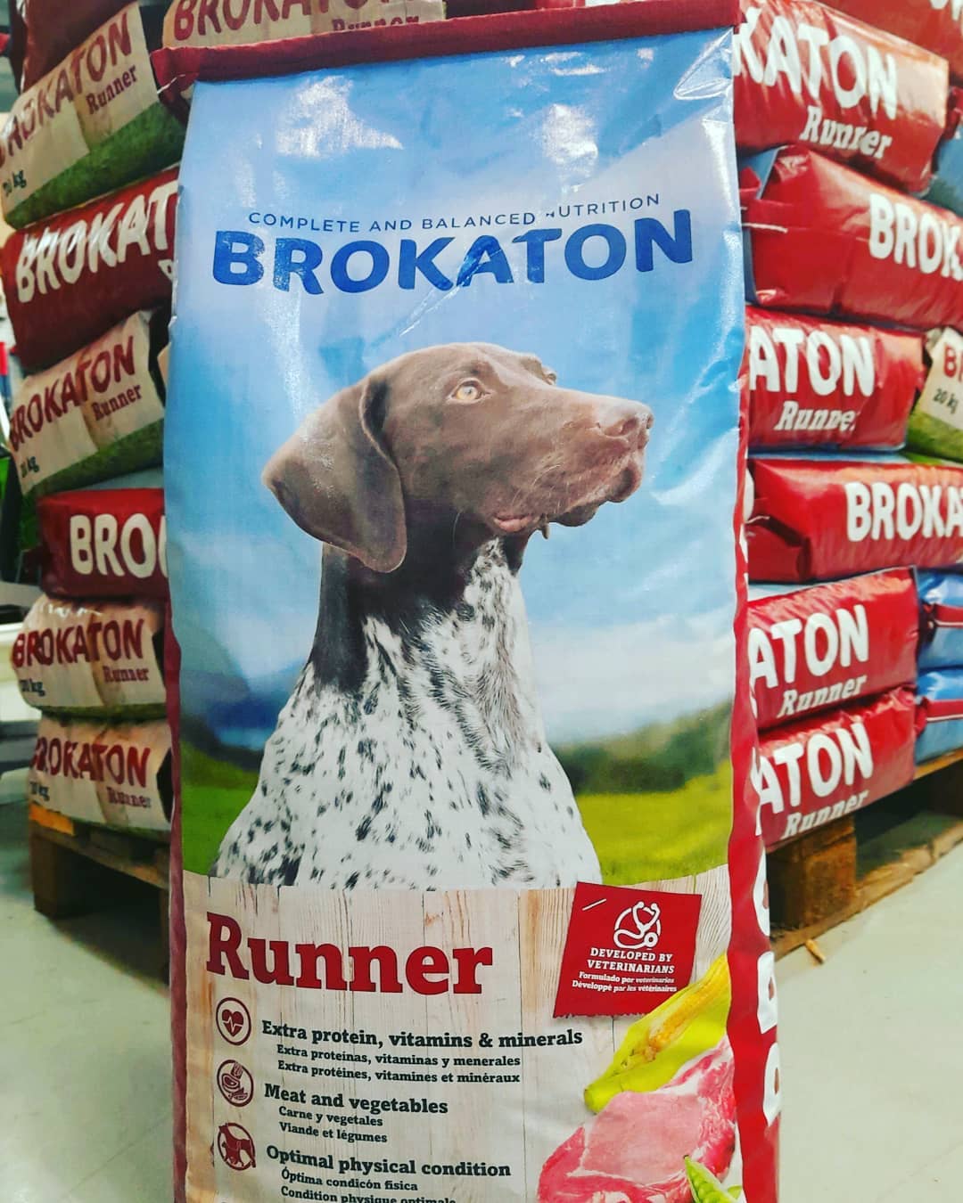 Pienso Para Perros Brokaton Runner 20 Kg - Alta Energía, Proteínas De Calidad, Para Perros Activos O Hembras Gestantes