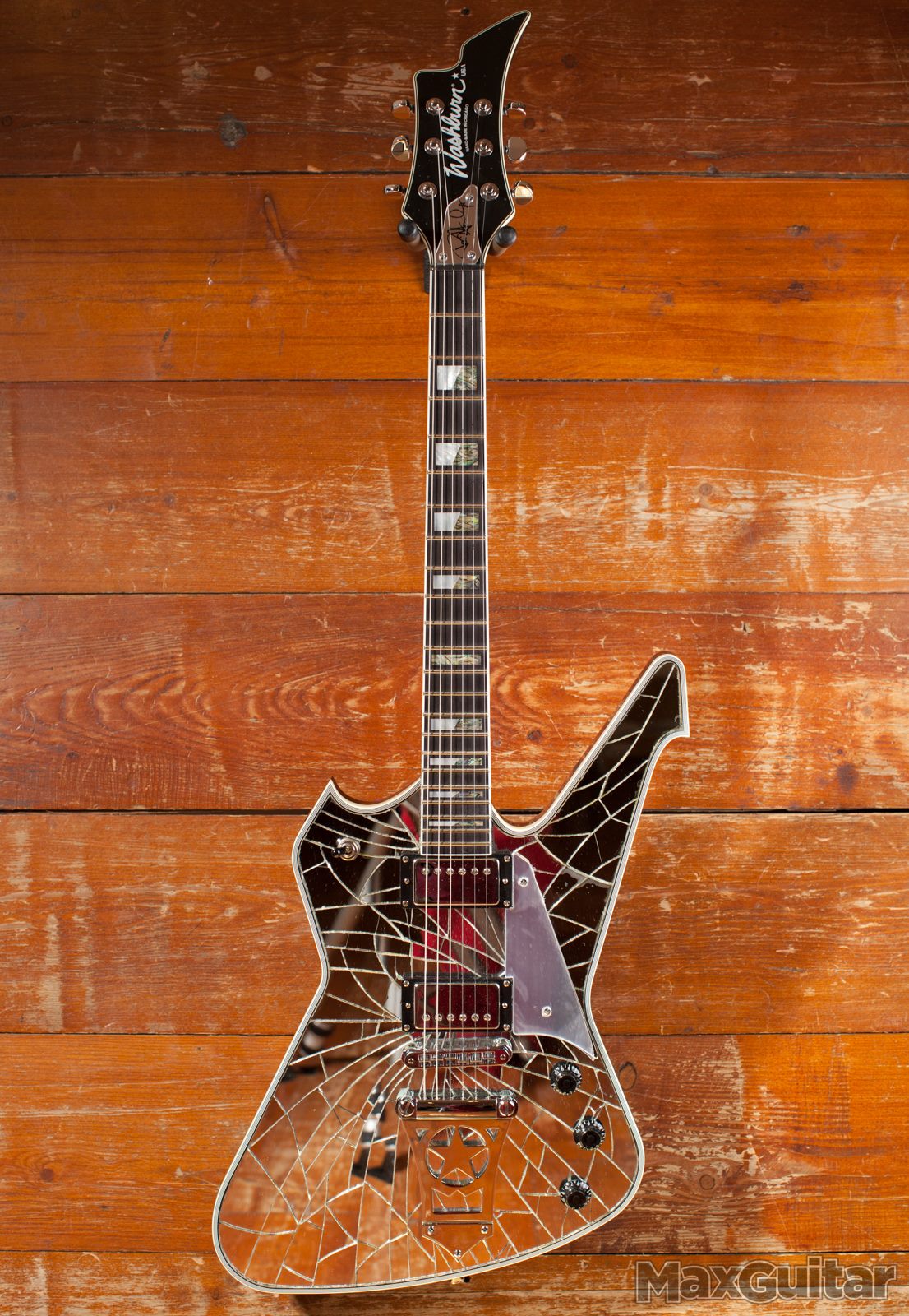 Paul Stanley ps2000 cracked mirror top guitar