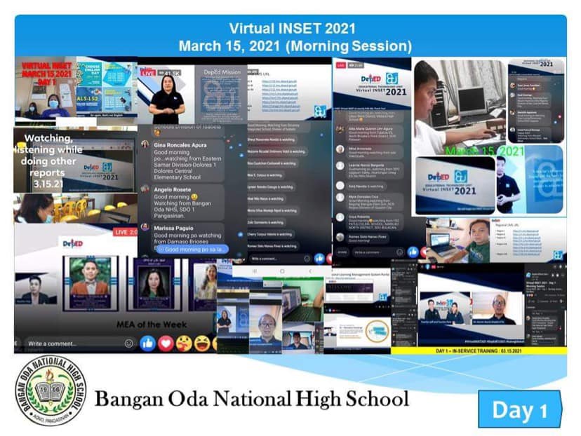 Virtual INSET 2021 Day... - DepEd Tayo Bangan Oda NHS 300164 | Facebook