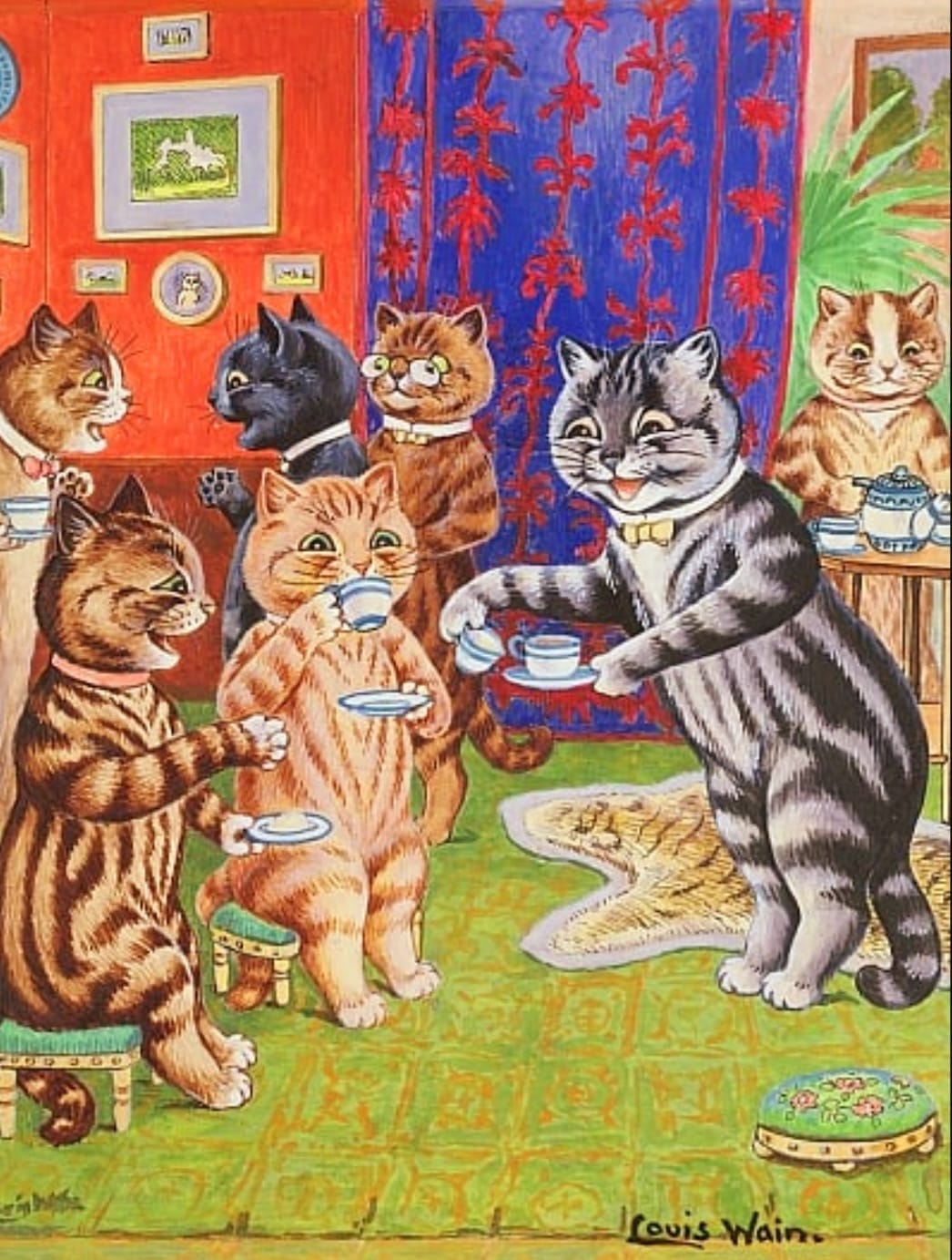The world of British artist Louis Wain comes to life as a clowder