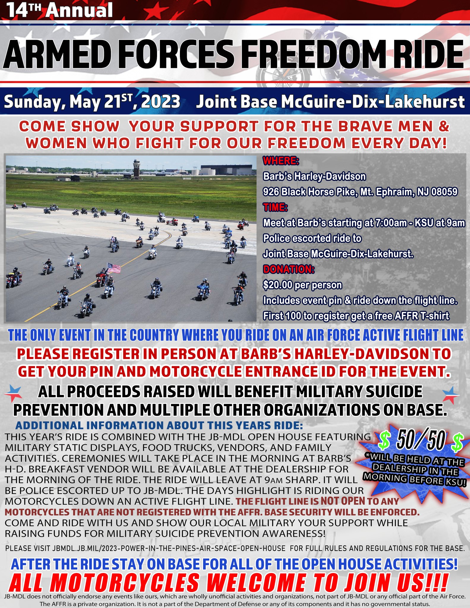 14th Annual Armed Forces Freedom Ride