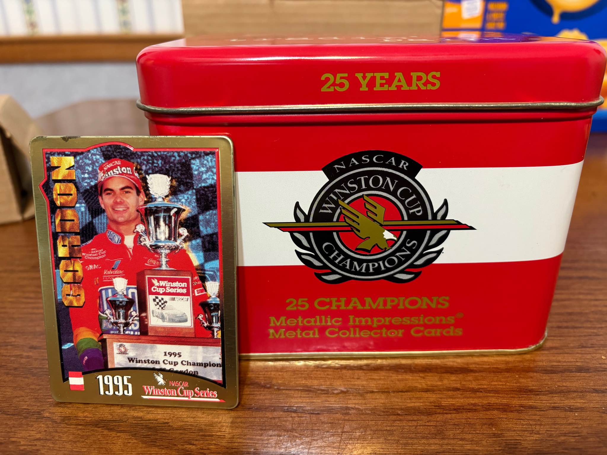 nascar winston cup 25th anniversary limited edition metal trading cards STK 10295 1994 Champions Matches Winston metal nascar cards