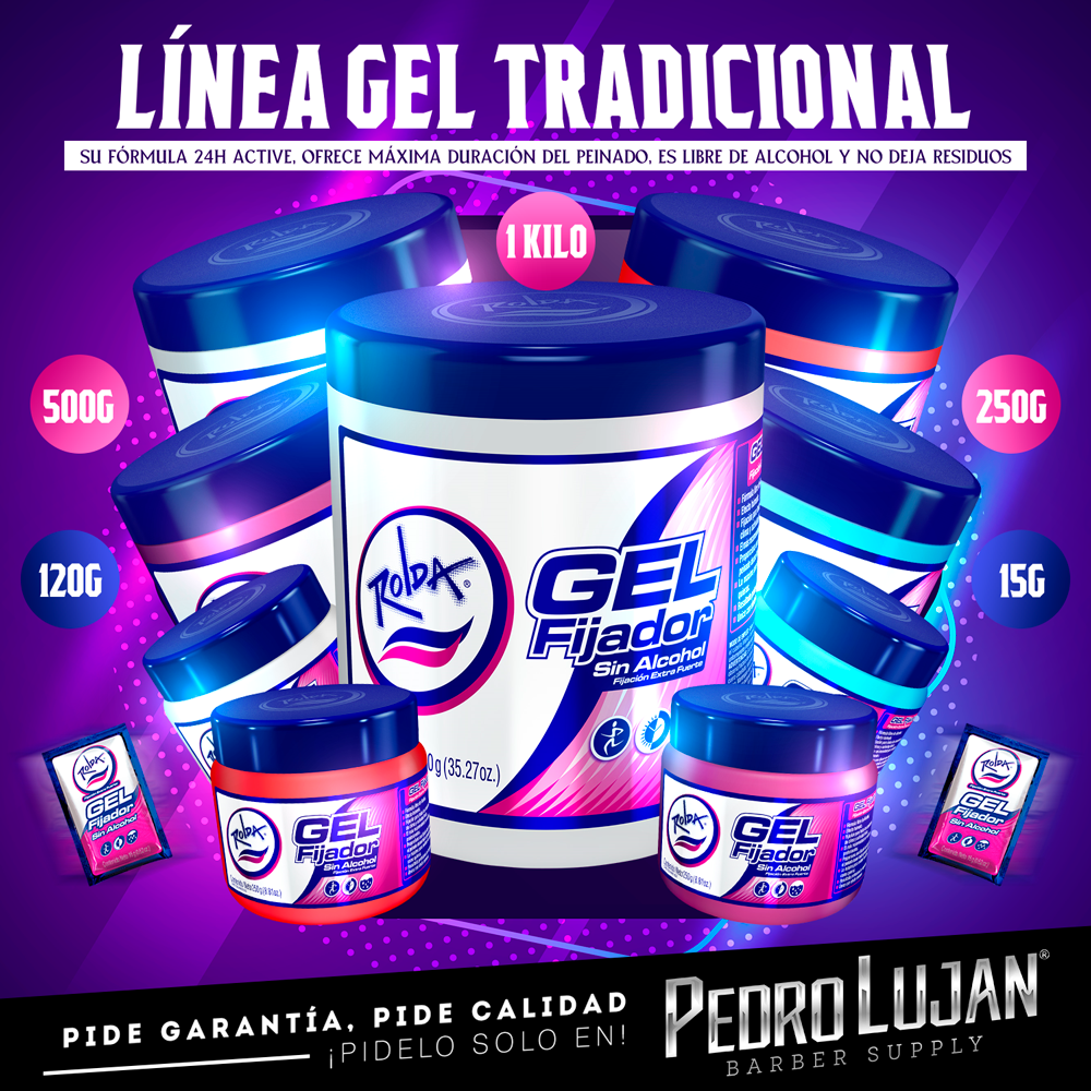 Pedro Lujan Barber Supply - 💈💈‼️LÍNEA DE GEL ROLDA‼️💈💈 #Rolda es el Gel ...