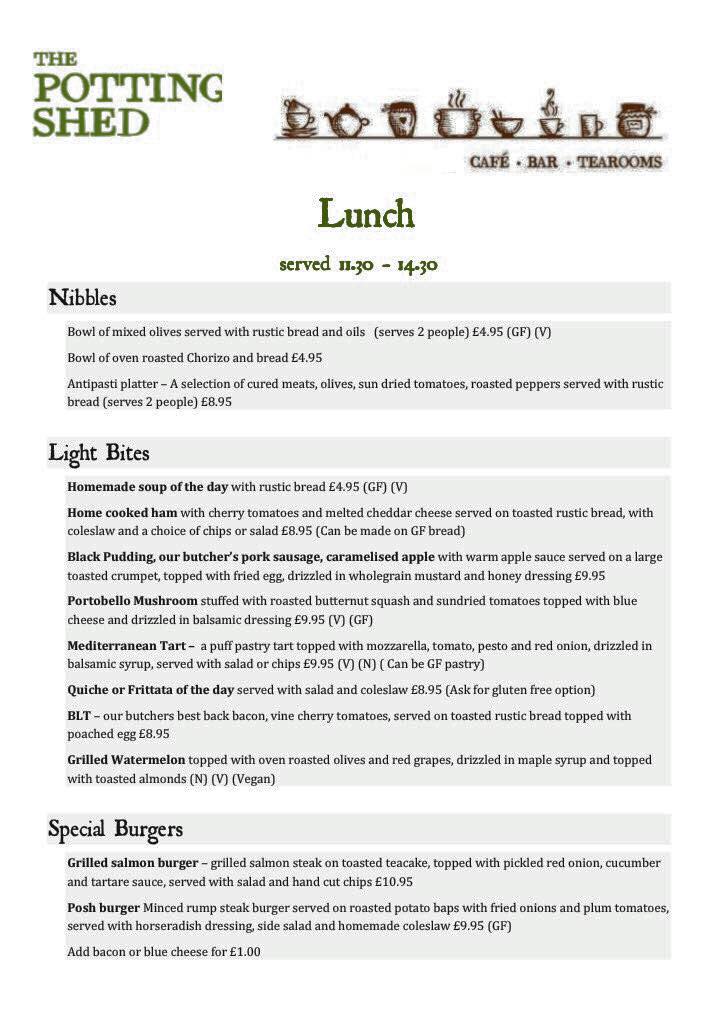 white bull at alston - preston, lancashire - menu, prices