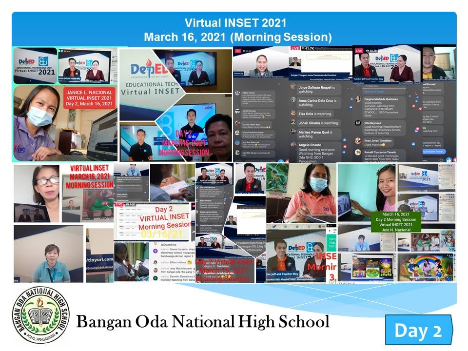 Virtual INSET 2021 Day... - DepEd Tayo Bangan Oda NHS 300164