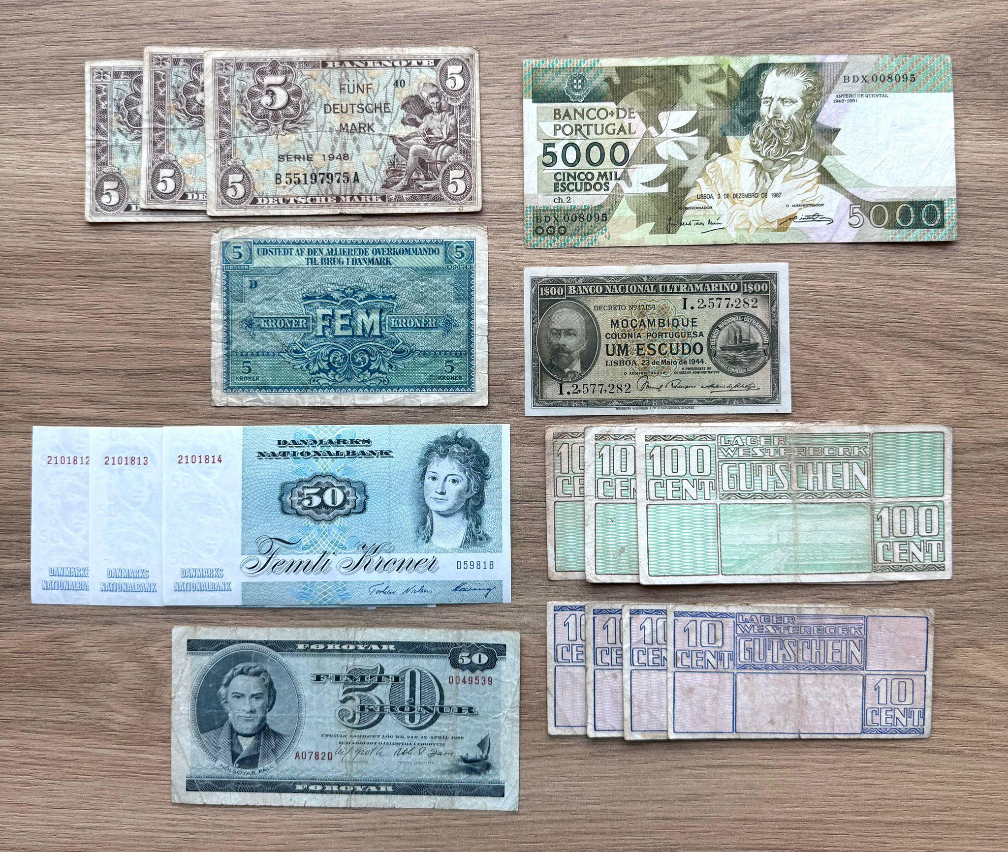 Rare European banknotes for sale
