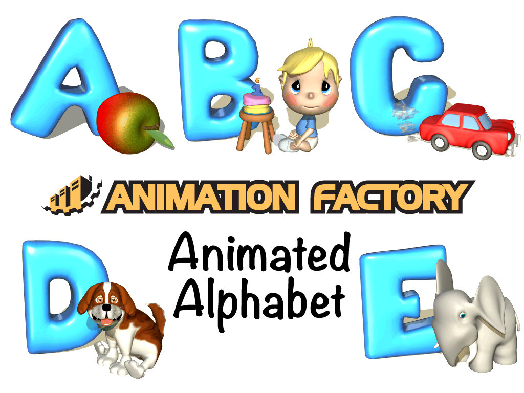 Our animated alphabet sticker pack.... - Animation Factory