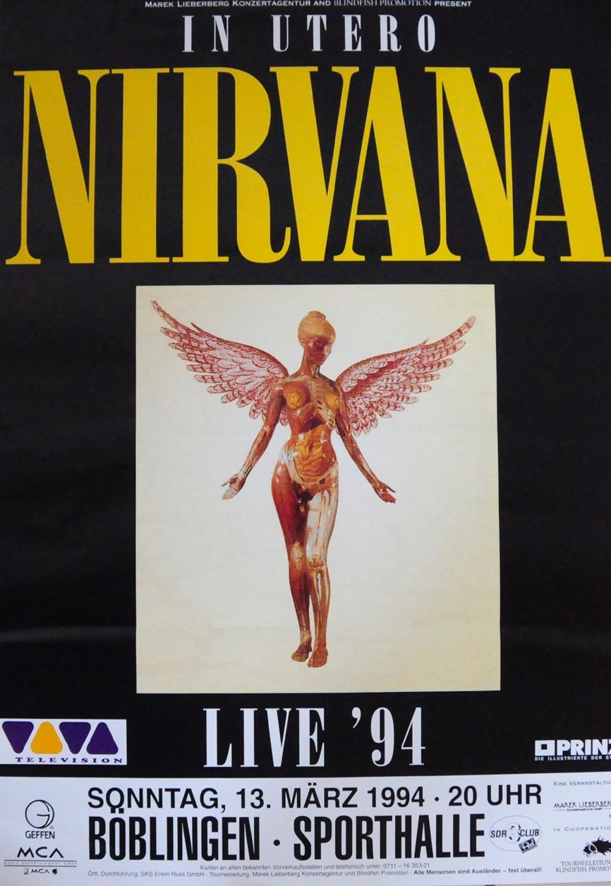 Poster: Nirvana with The Breeders and Shonen Knife at the Astro