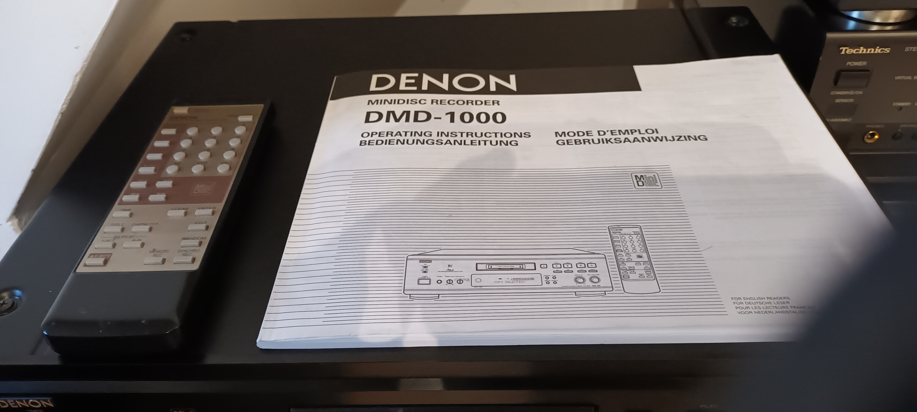Denon DMD-1000 mini disc player sound output issue