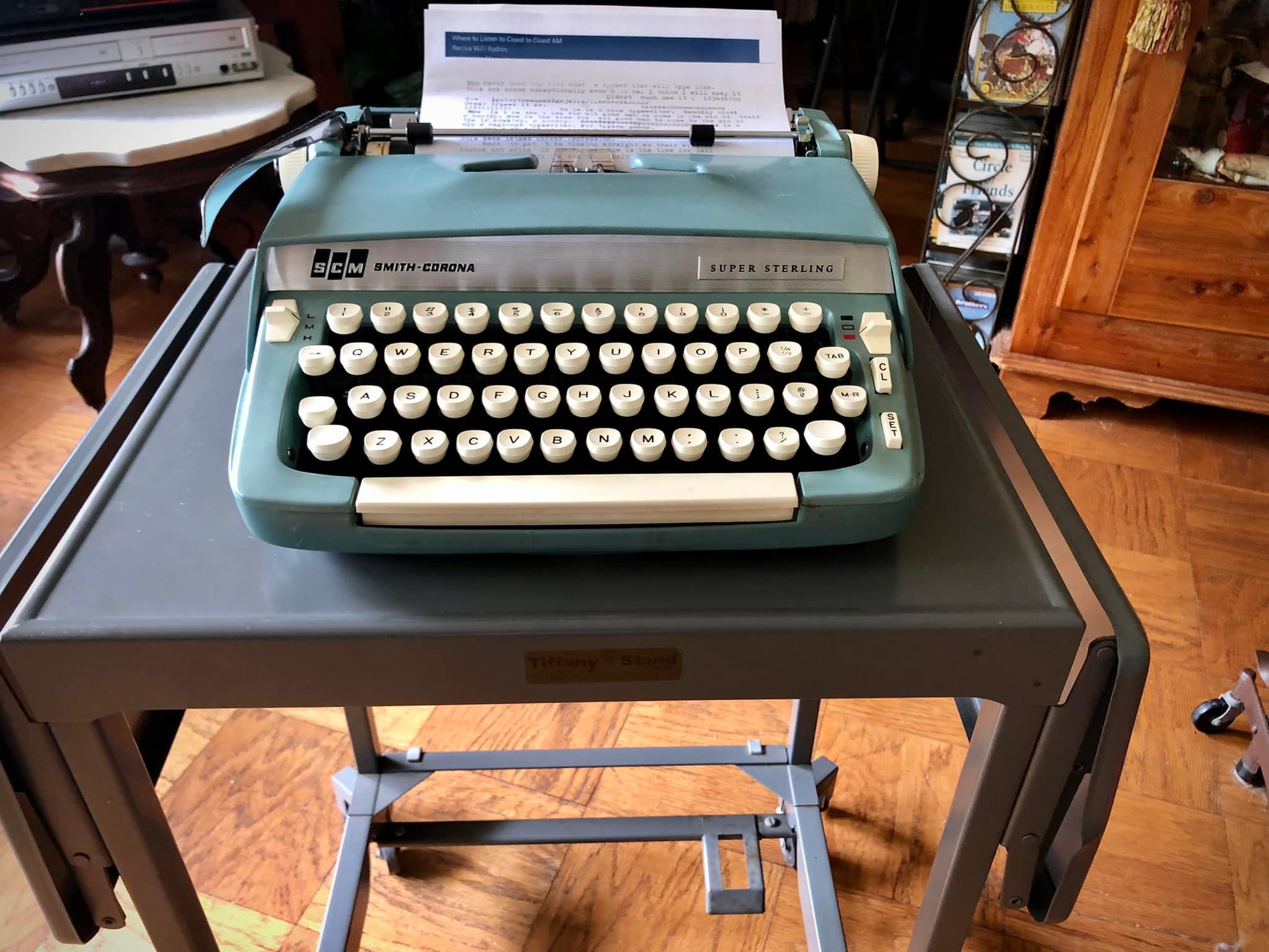 Vintage Typewriter Table Acquisition and Uses