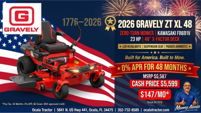 Ocala - 2026 Gravely ZT XL 48 Built for Homeowners Who Want