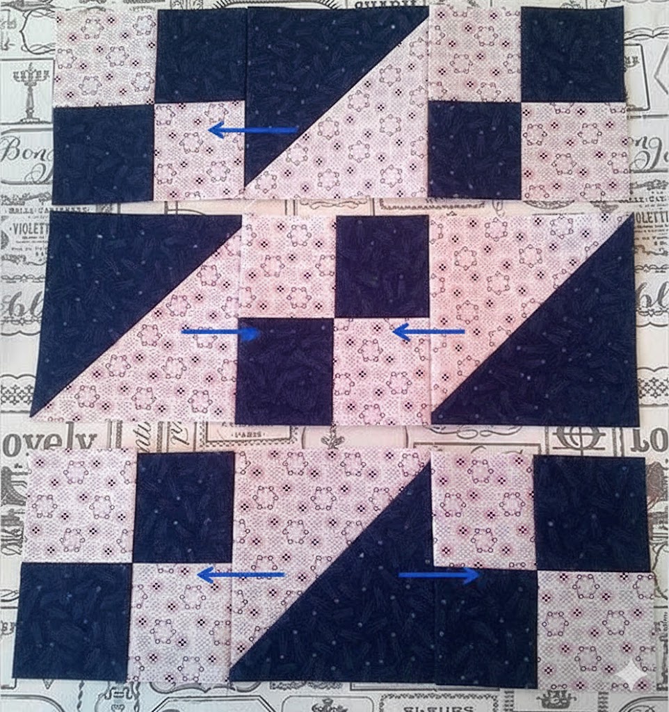 Quilting Patterns Free Exchange | Tutorial: Jacob's Ladder quilt block ...