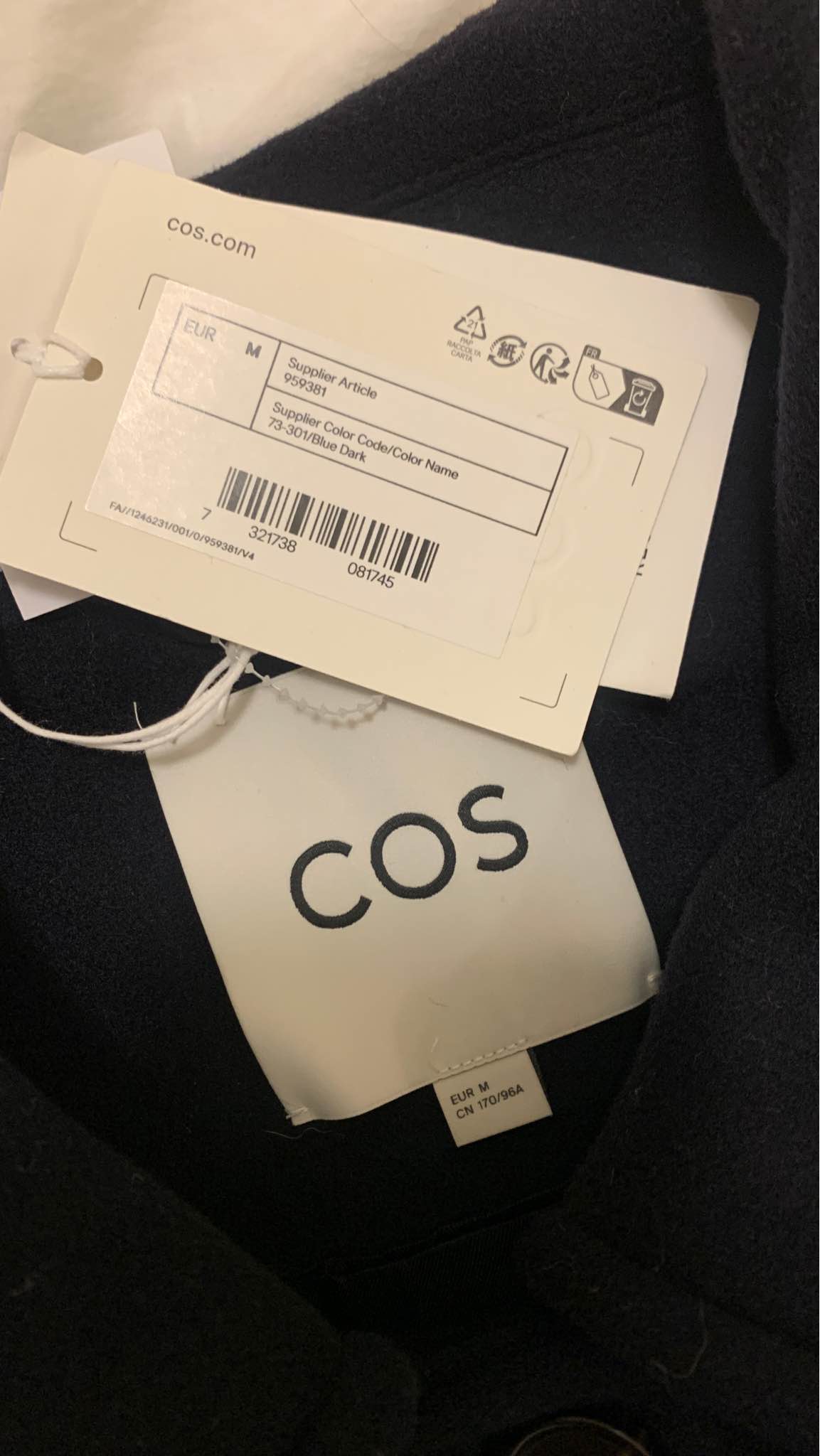 COS women wool coat Size M, new with tag - Coats & Jackets - Waurn ...