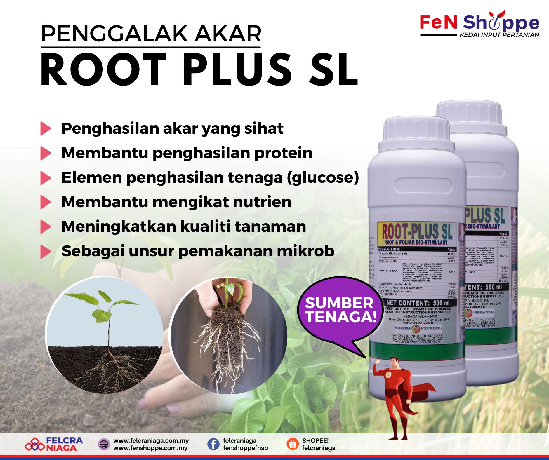 📣 ROOT-PLUS SL ‼... - FeN Shoppe - Kedai Input Pertanian | Facebook