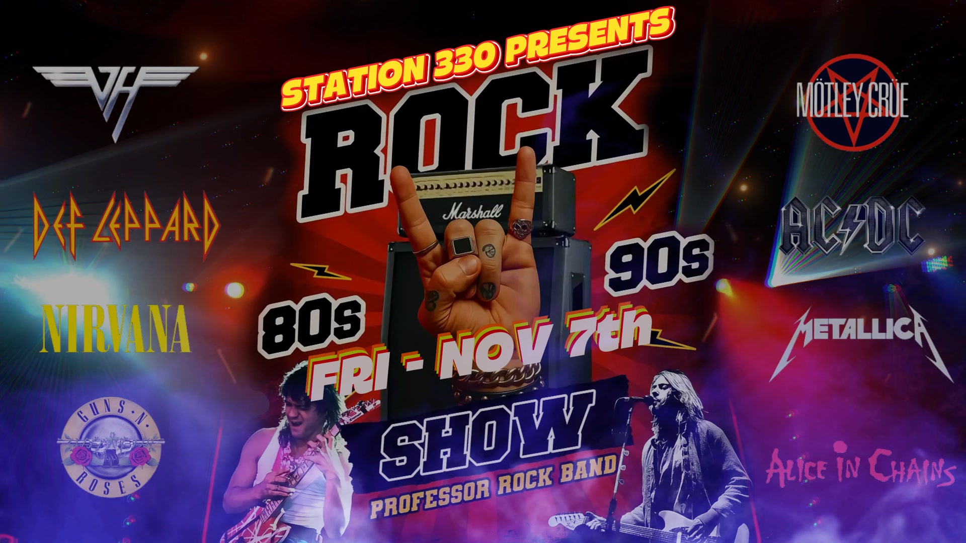 80s VS 90s LIVE ROCK SHOW | STATION 330 - BURLESON, TX | PROFESSOR ROCK ...