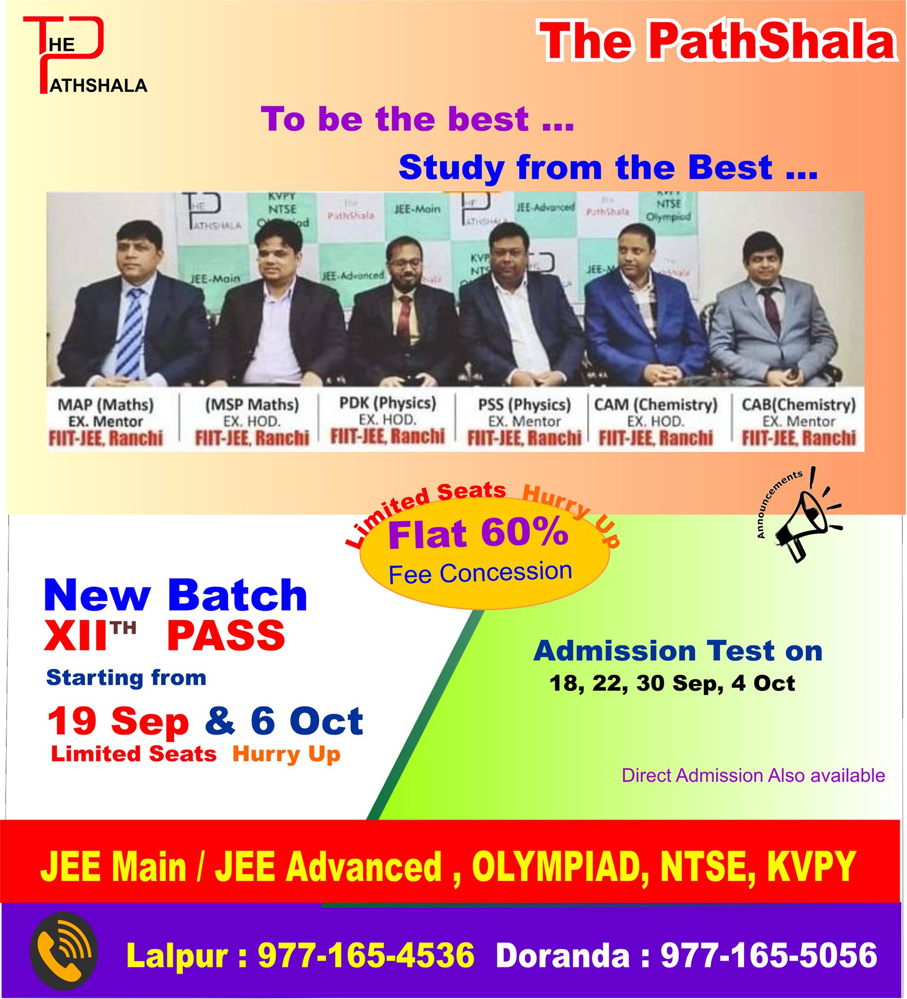 The PathShala, Ranchi - To be the best ..... choose the Best Teachers ...