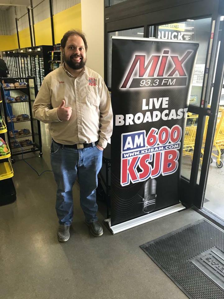 KSJB 600AM - John Elhard doing Pop Up Radio at the Brand...