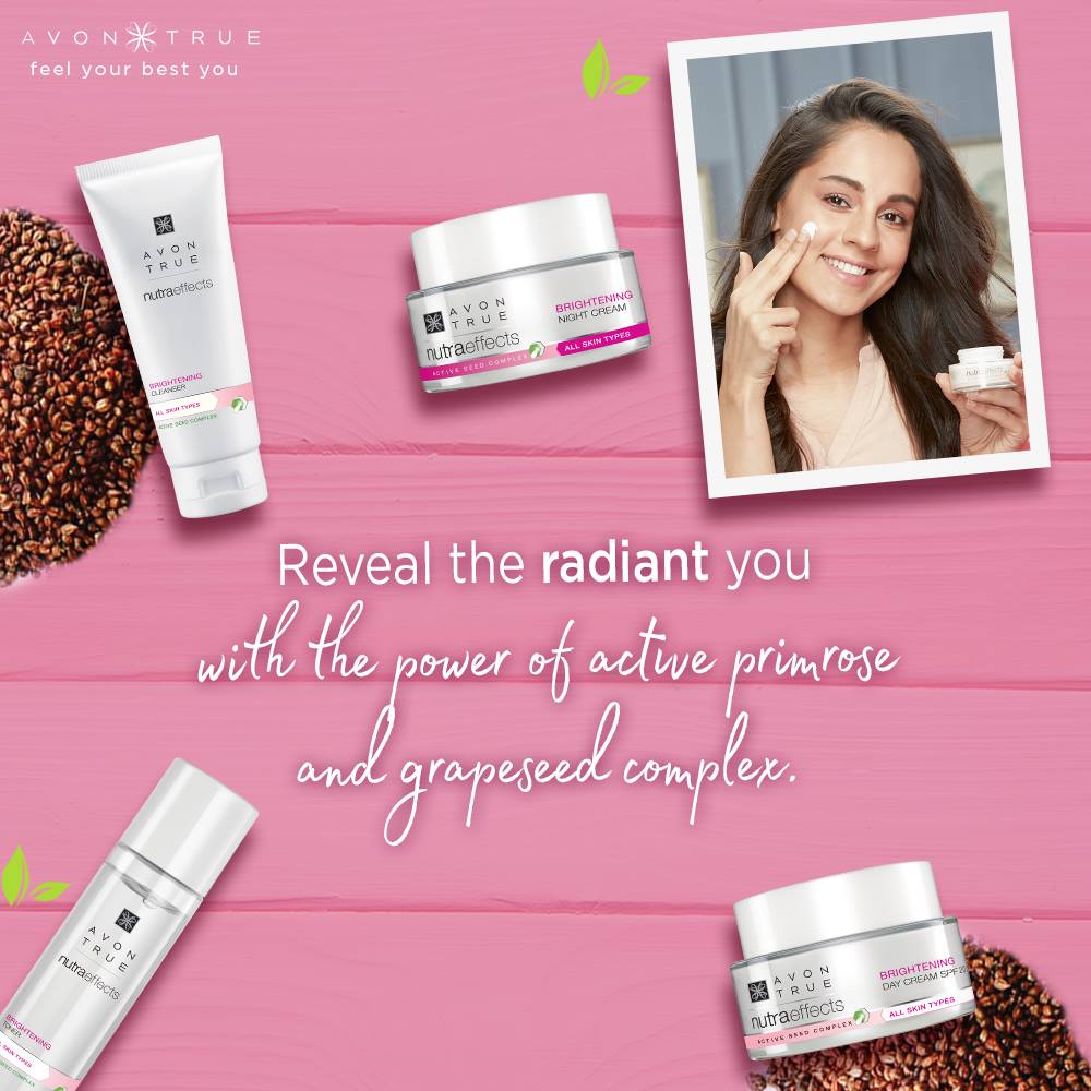 avon true nutra effects brightening with glutathione review It's time to lighten your skin tone 20x more Nutraeffects range powered by active primrose and grapeseed complex. Check out our entire collection at http://bit.ly/2CR1sMp #Avon #AvonIndia #AvonTrue # Keep the Curves but