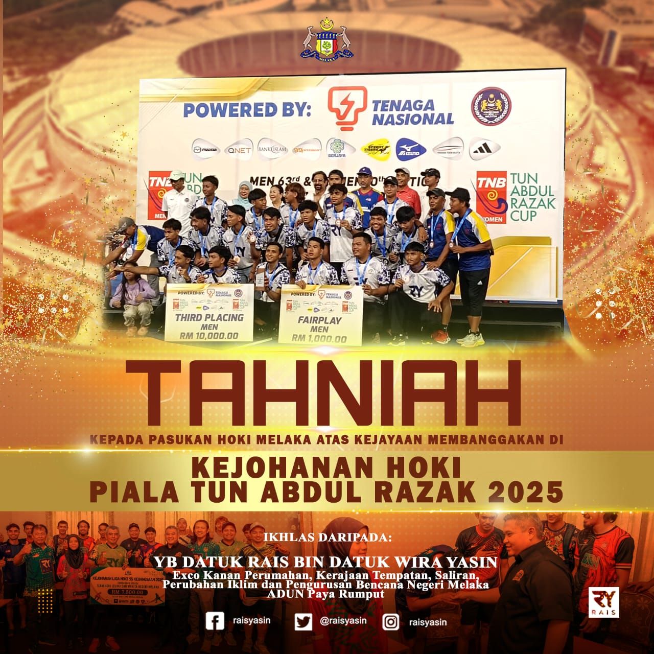 Rais - Setinggi-tinggi tahniah diucapkan kepada Wira Wirawati Pasukan ...