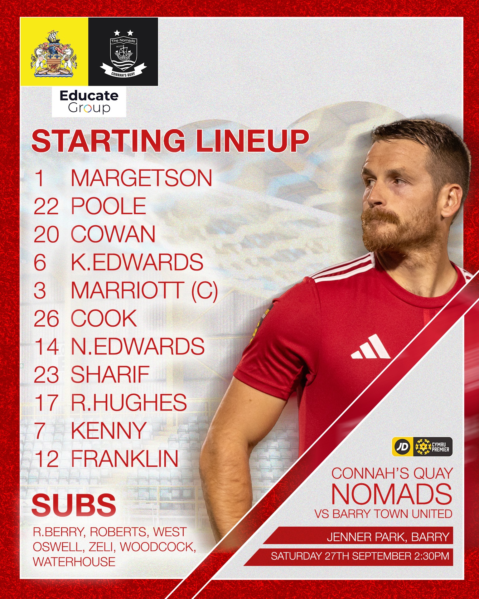 🚨TEAM NEWS🚨 Here's your Nomads... - Connah's Quay Nomads FC | Facebook