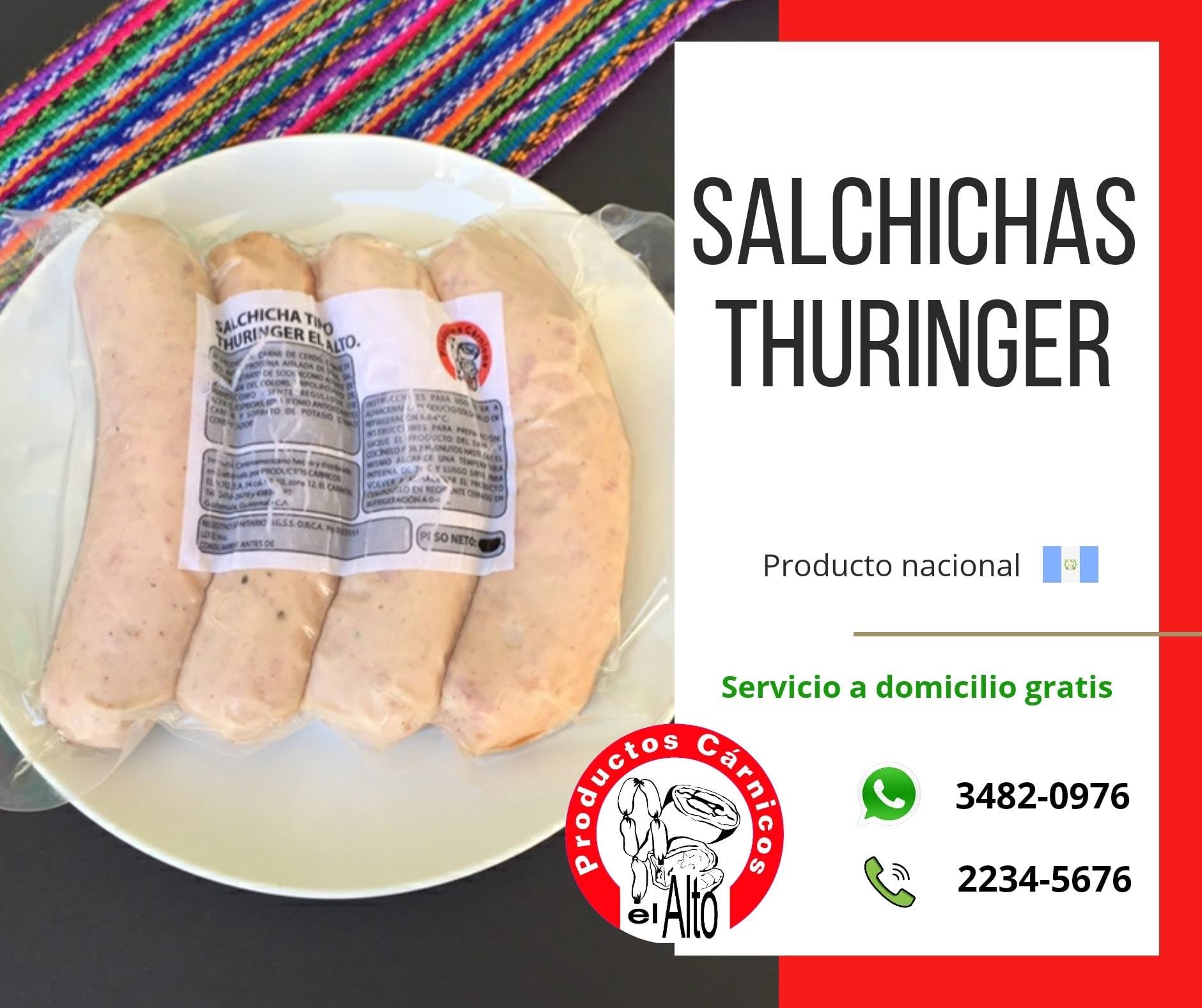 Salchichas Thuringer, ideales... - Productos Carnicos El Alto