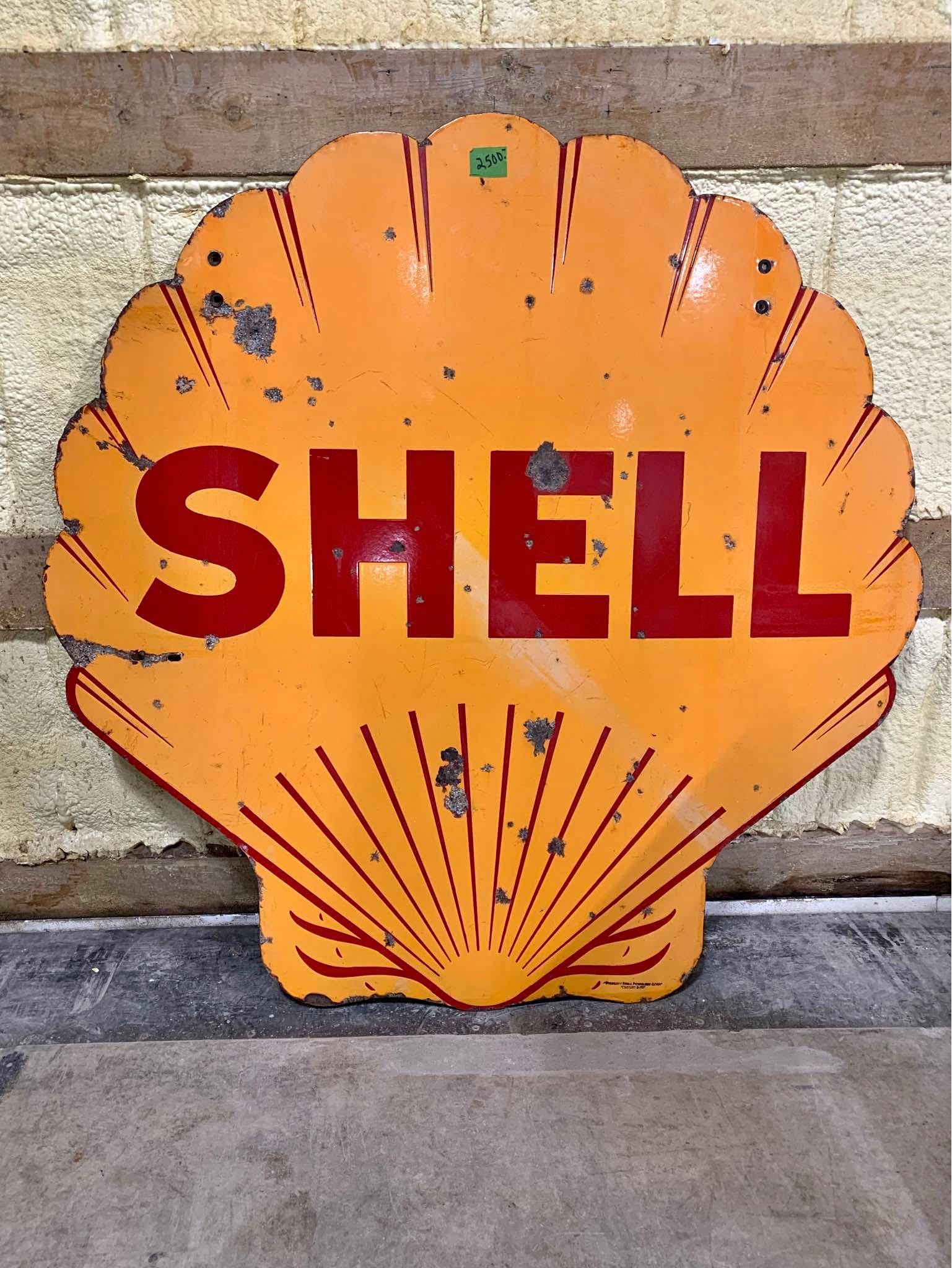 Double sided porcelain Shell sign - Plaques & Signs - Savannah ...
