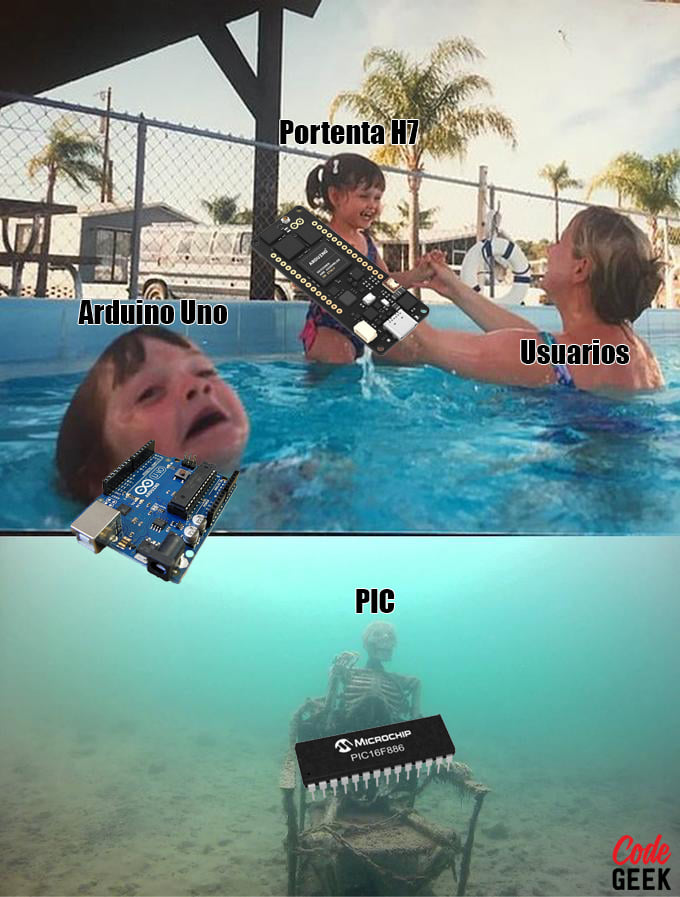 Code Geek - Ya háganle caso al Pic 😞 #arduino #portentah7... | Facebook