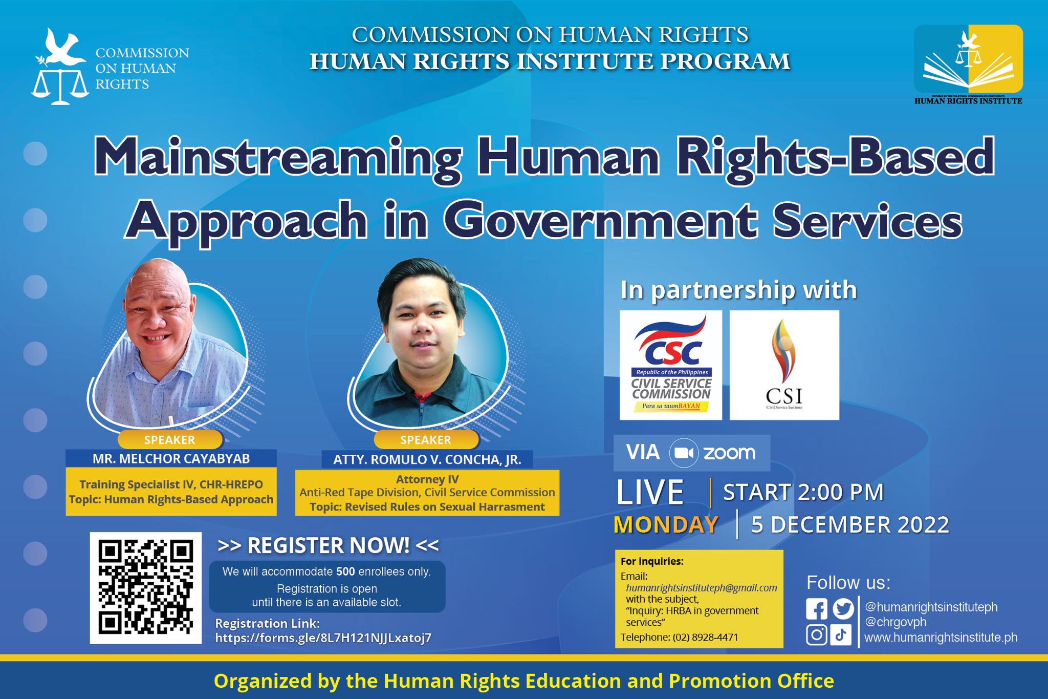 HAPPY HUMAN RIGHTS WEEK! 🎉🎉🎉... - Human Rights Institute CHR
