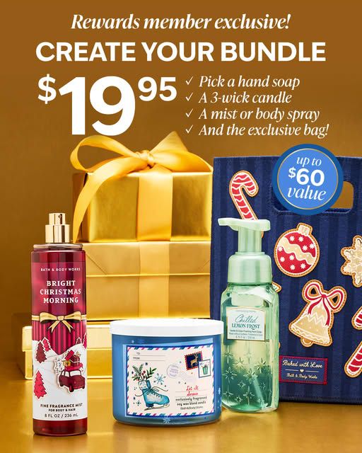 Only for Rewards members: Make your own $19.95 bundle for 2 days