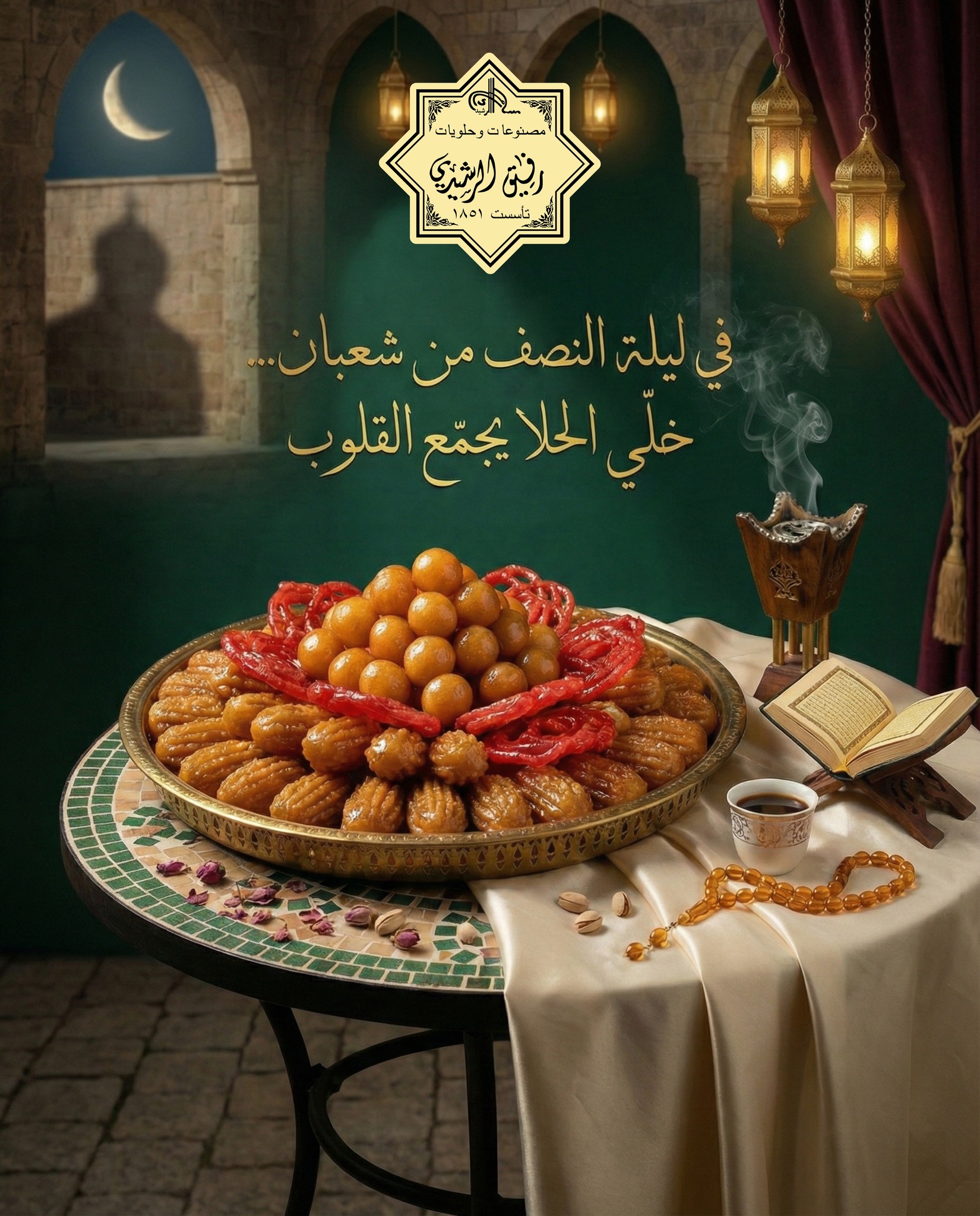 Samer - حلوياتكم لليلة النصف من شعبان صارت جاهزة عنا! 🌙 الأصالة والطعم ...