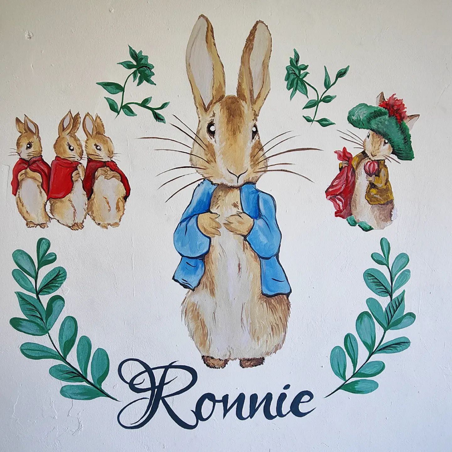 Peter rabbit mural for Ronnie... - Gray Facepainting and Arts