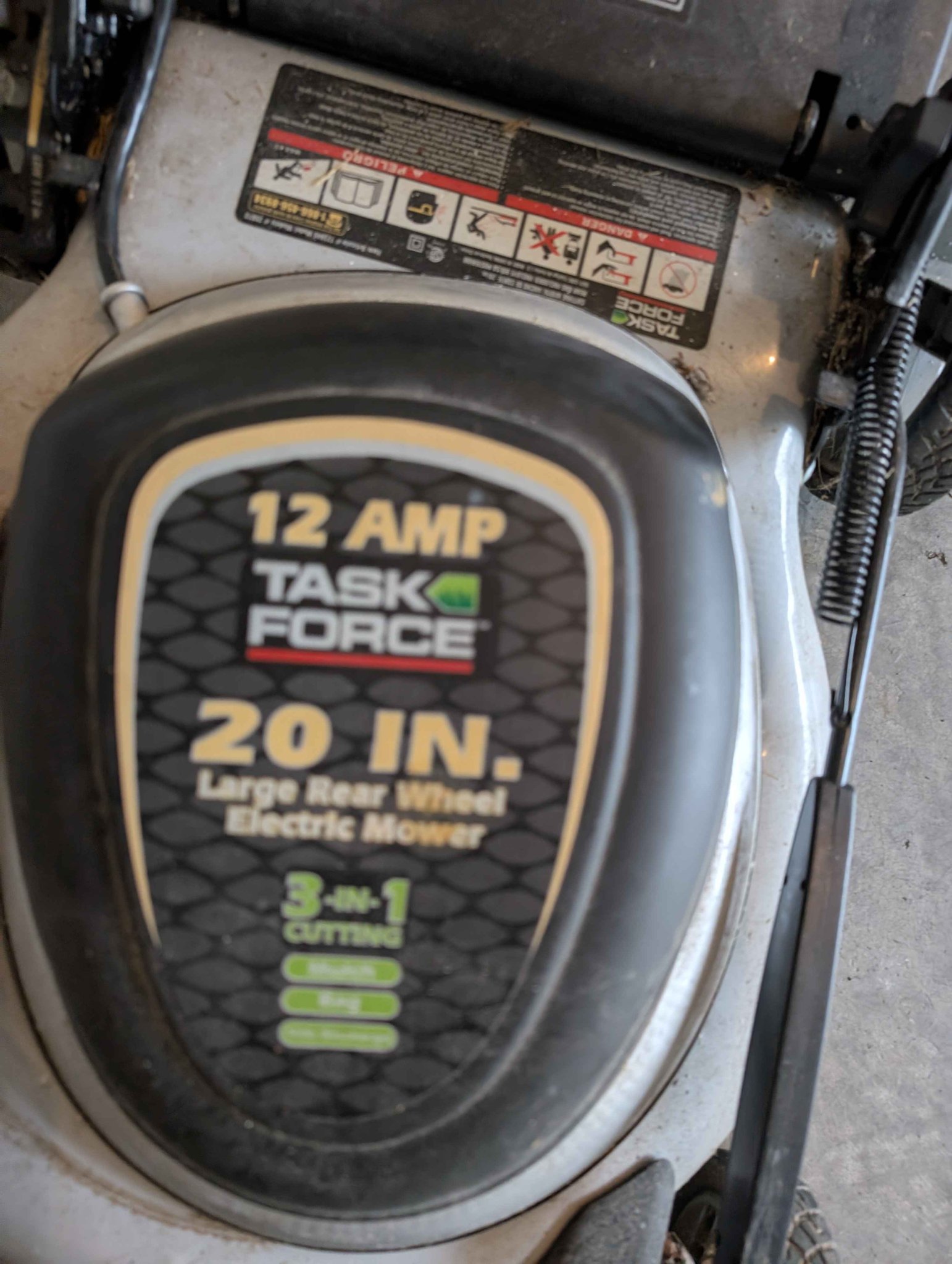 Task Force 20 inch 12 Amp Electric Mower - Lawn Mowers - Redmond ...