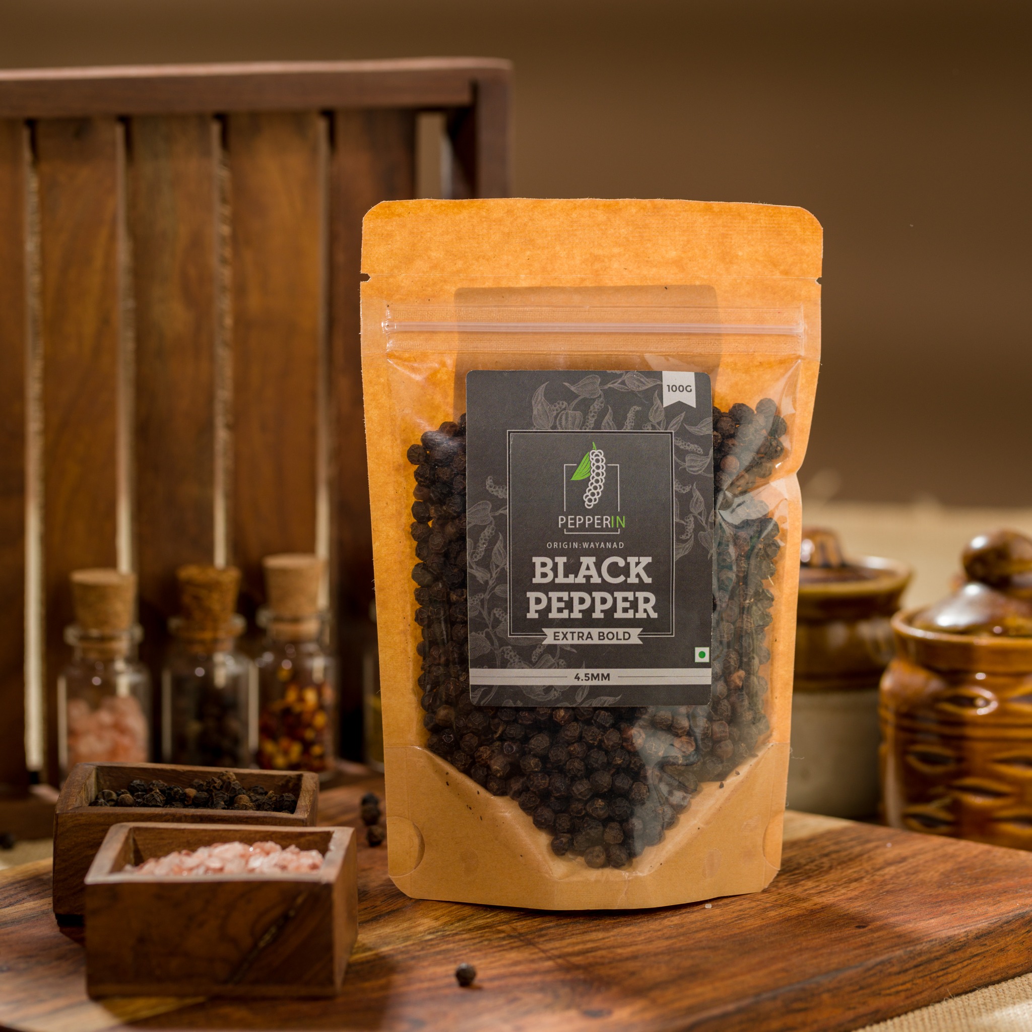 Pepperin - Garbled Extra Bold Peppercorns from Wayanad are...