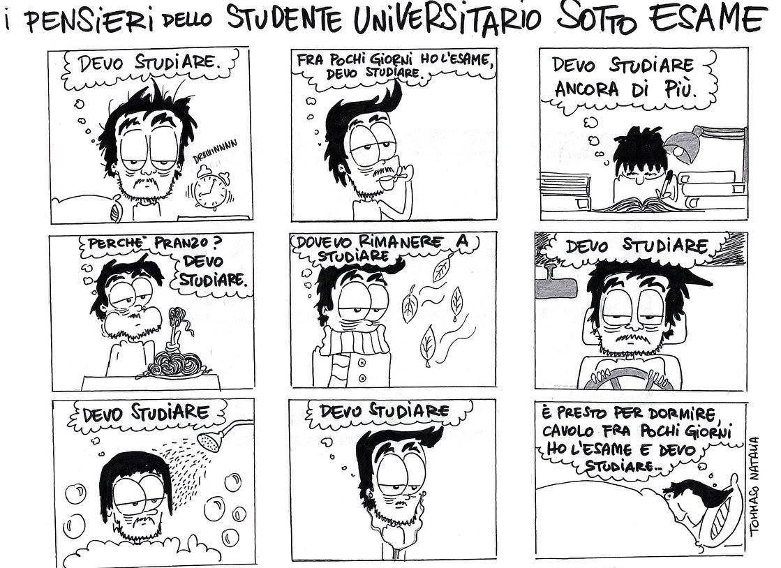 Le - Daily routine #vignetta #comics #satira #università # ...