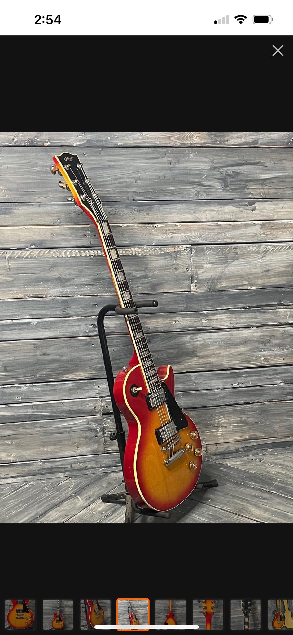 Vintage Matsumoku Les Paul guitar features