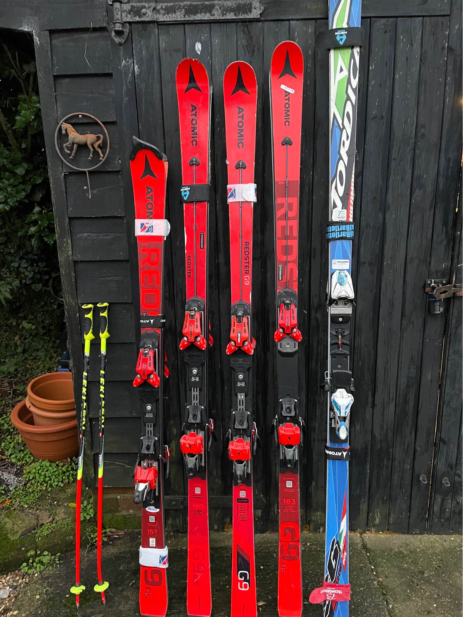 Ski racing skis and poles | Used - Good | $0.00 | Colchester, England