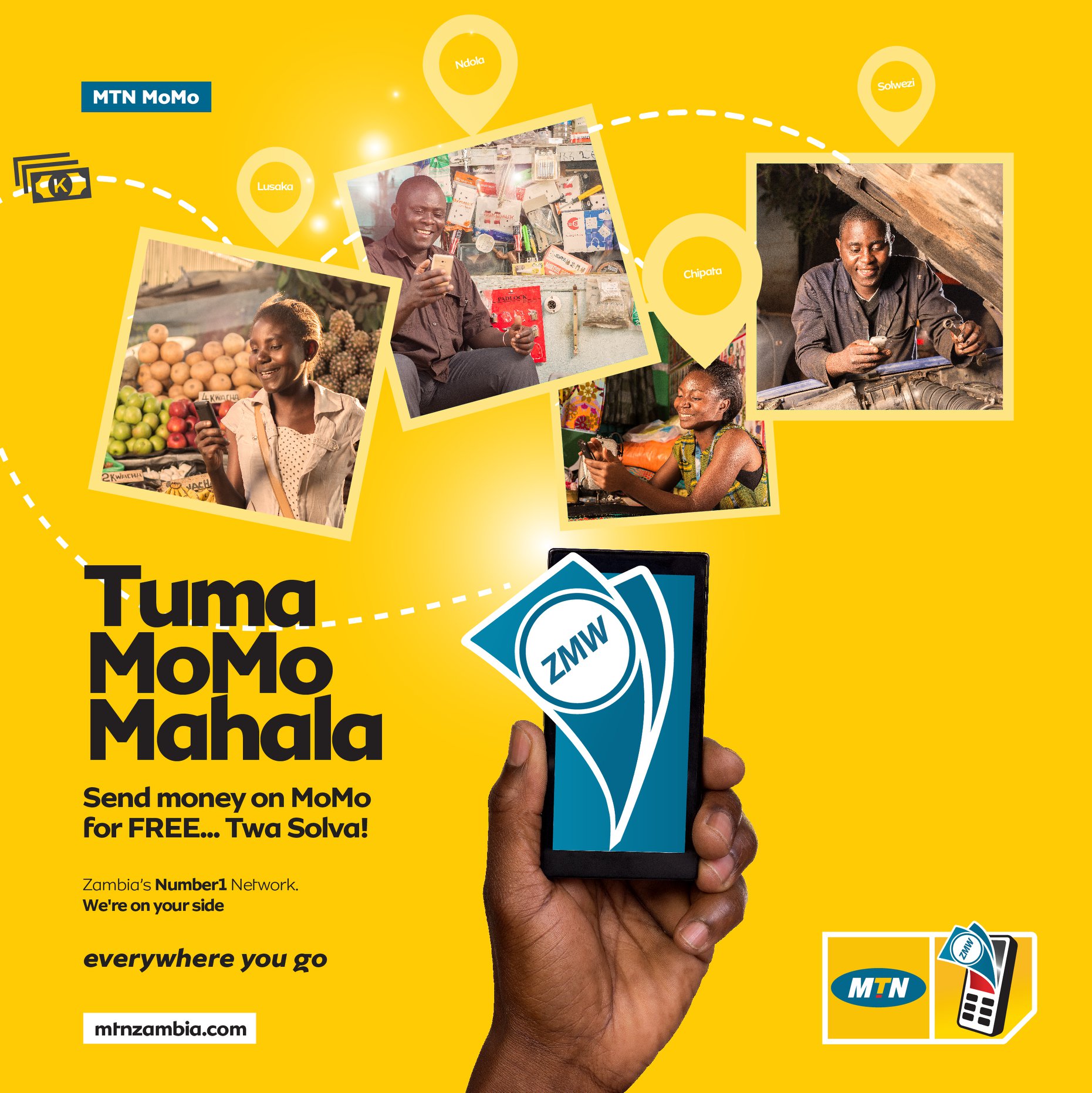 MTN Zambia - Twami Solva! Send Money for free with MTN... | Facebook