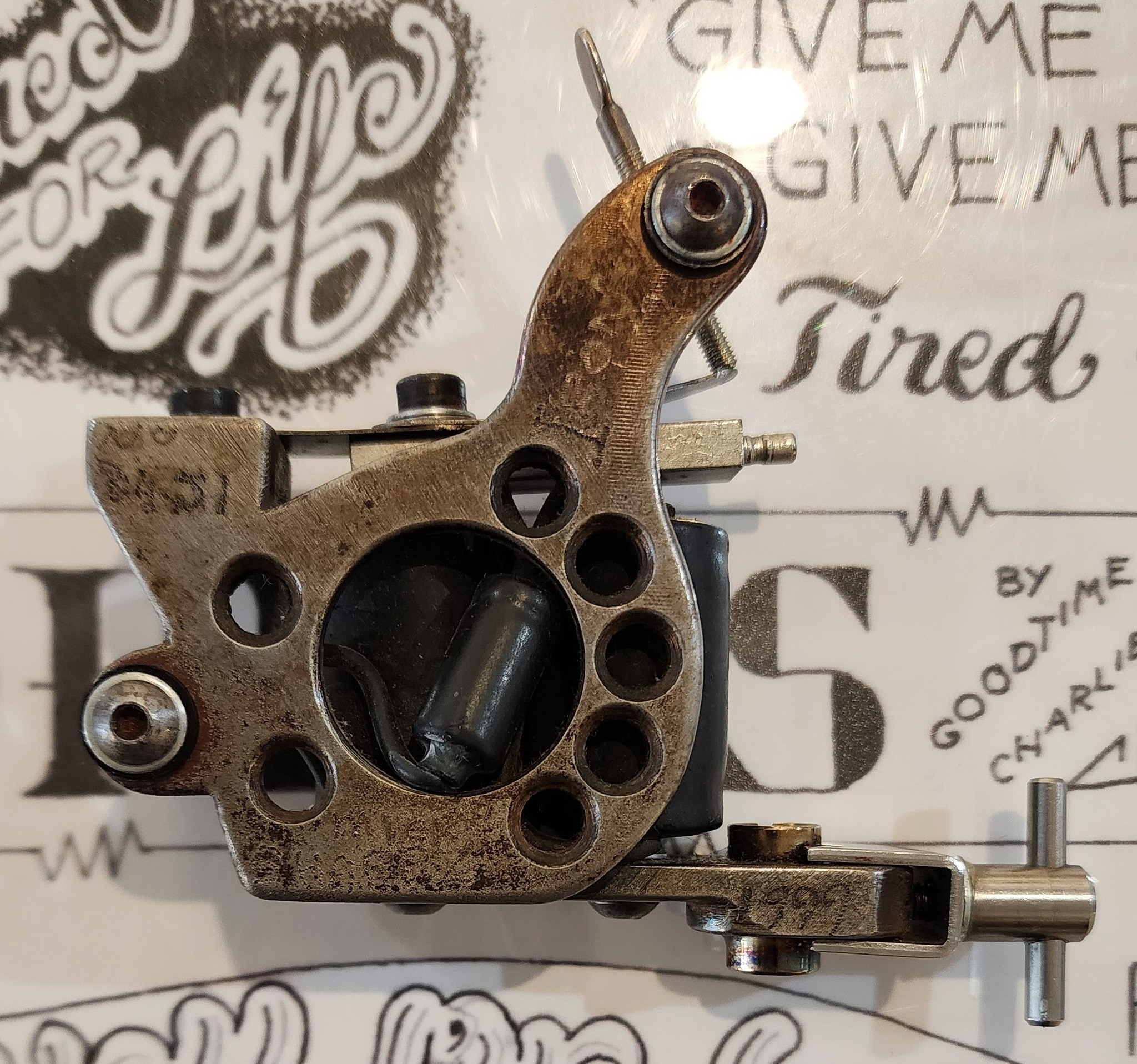 Micky sharpz テレフォンダイヤル Micky Sharpz telephone dial tattoo machine 1996 #498