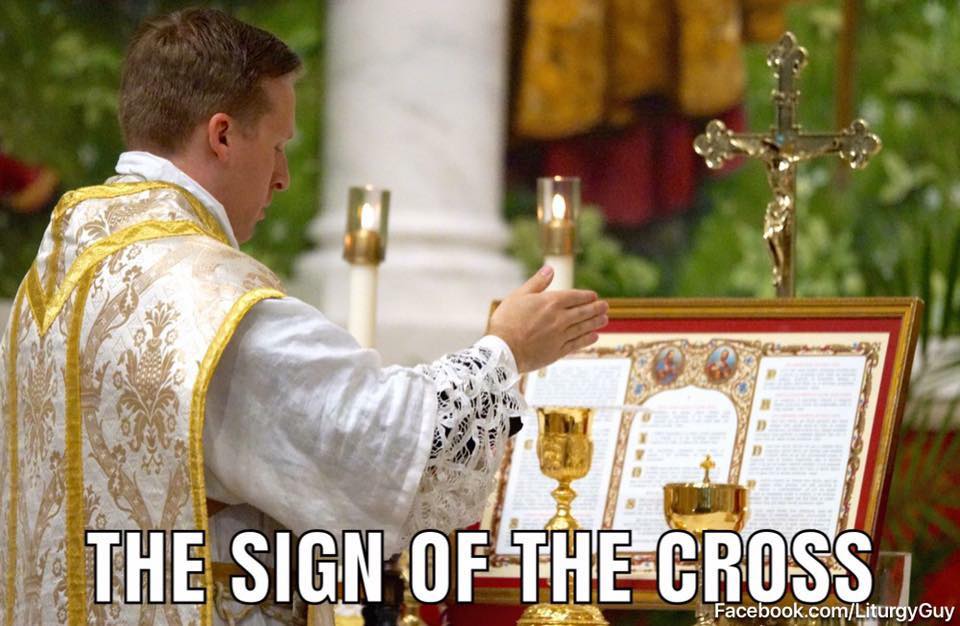 Liturgy Guy - During the Traditional Latin Mass the priest makes the ...
