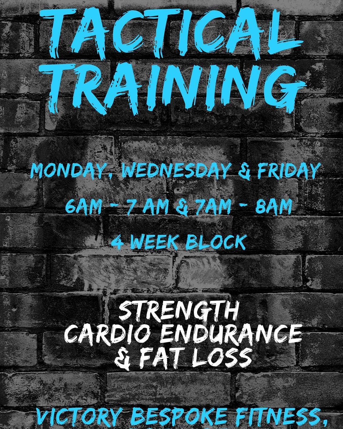 🚨 NEW 4 WEEK BLOCK ALERT🚨 ... - Tactical Fitness Scotland